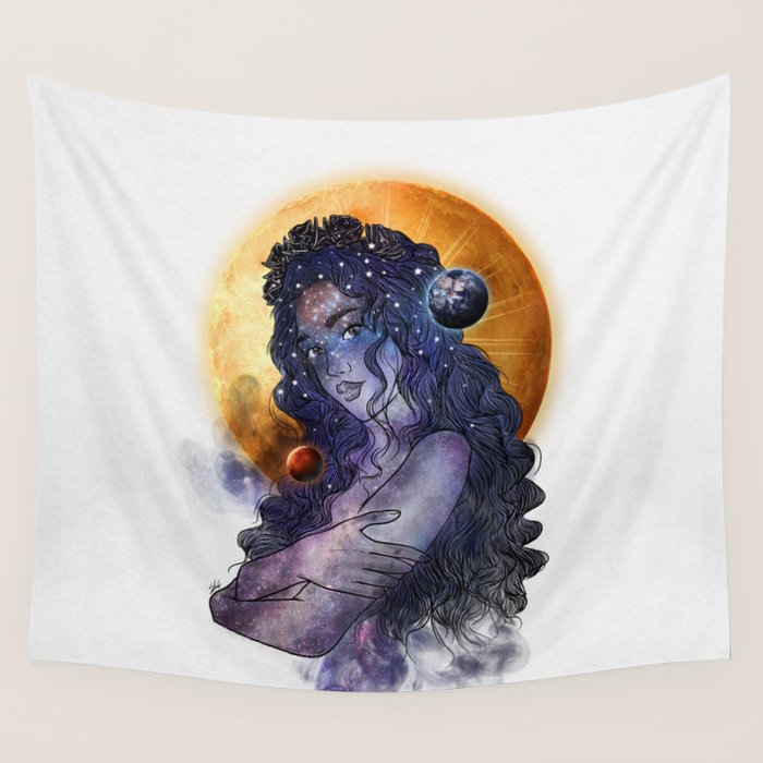 The queen of universe. Wall Tapestry Gallery Image 1