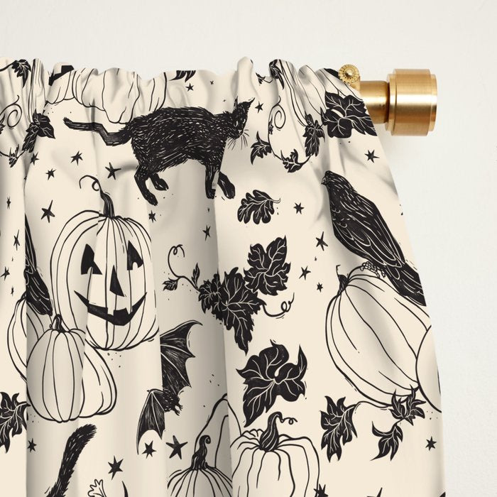 Halloween in the Pumpkin Patch  Window Curtain Gallery Image 2