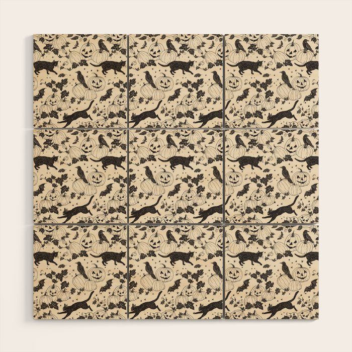 Halloween in the Pumpkin Patch  Wood Wall Art Gallery Image 1