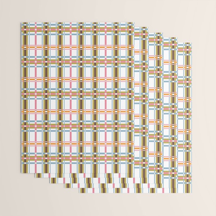 Bold Crosshatch Colorful Wrapping Paper Gallery Image 3