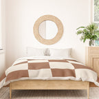 Checkered (Brown Cream) Duvet Cover Gallery Image 3