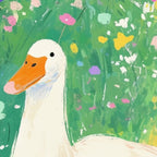 Goose Wildflower Cute Coffee Mug Gallery Image 2