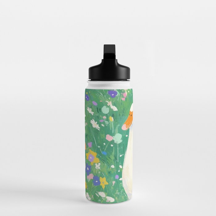 Goose Wildflower Cute Water Bottle Gallery Image 3