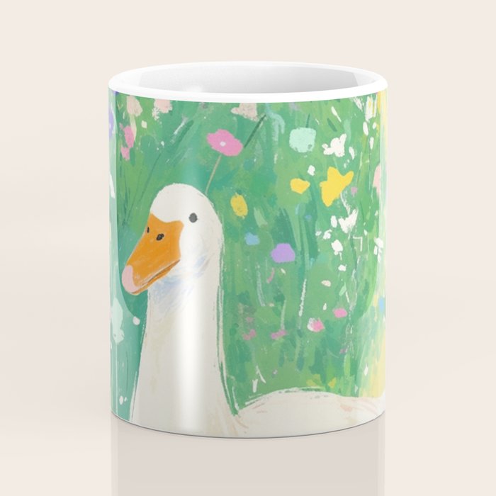 Goose Wildflower Cute Coffee Mug Gallery Image 4