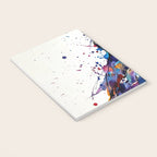 Vibrant Puffin Watercolour - Ink Line and Colour Splatter Coastal Bird Art Print Notebook Gallery Image 3