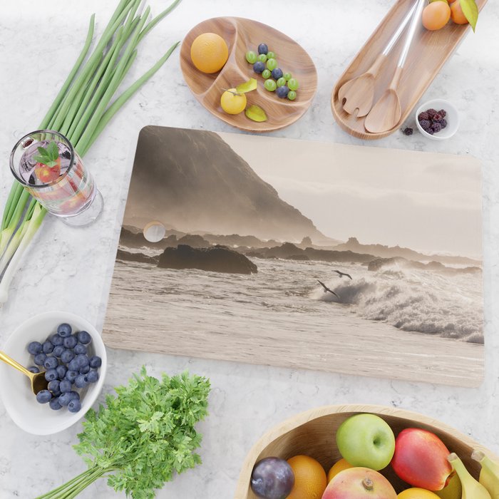 Pacific Coast Summer Beach Sunset Cutting Board Gallery Image 2
