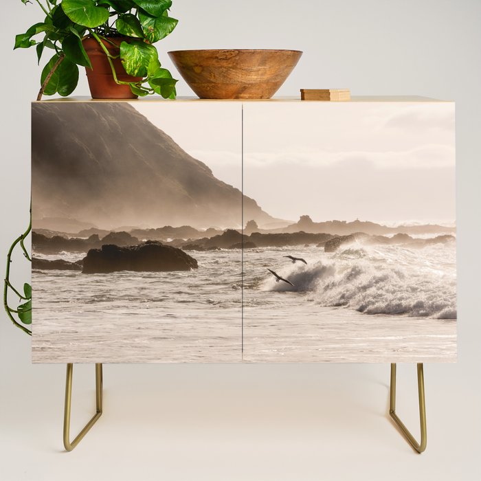 Pacific Coast Summer Beach Sunset Credenza Gallery Image 1