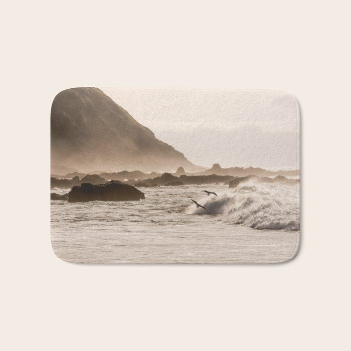 Pacific Coast Summer Beach Sunset Bath Mat Gallery Image 1