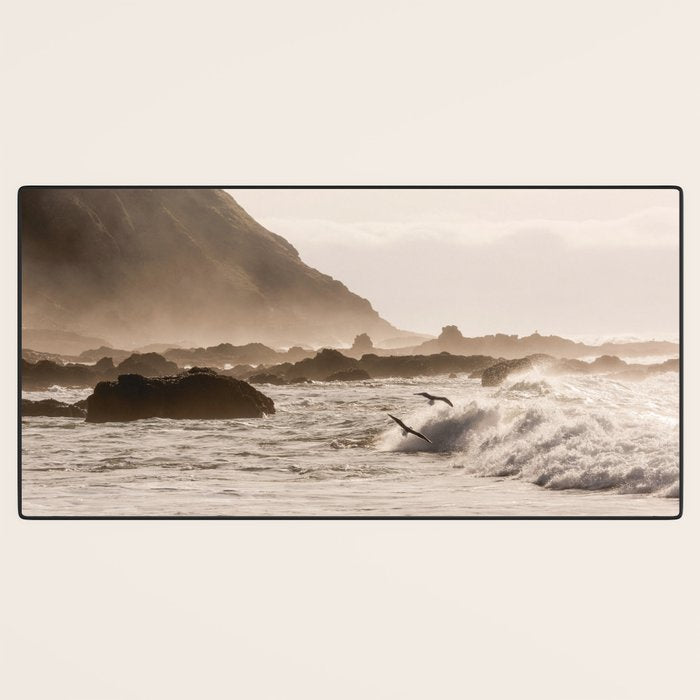 Pacific Coast Summer Beach Sunset Desk Mat Gallery Image 3