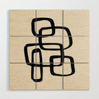Retro Ink Wood Wall Art Gallery Image 1