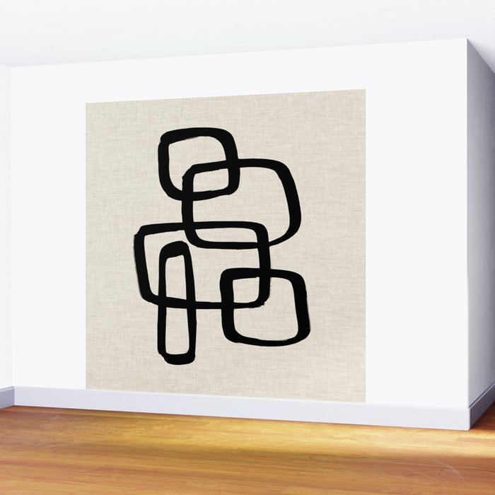 Retro Ink Wall Mural Gallery Image 2