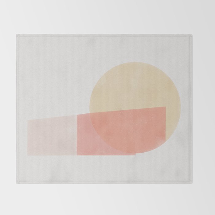 Geometrical composition V Throw Blanket Gallery Image 2