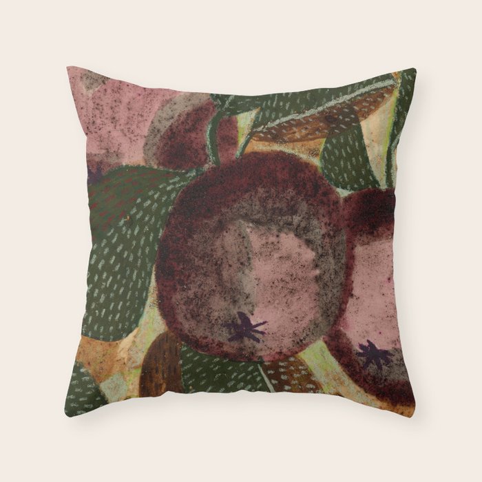 Fall Apple Orchard Painting in Red Delicious Throw Pillow Gallery Image 6