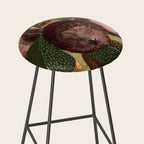 Fall Apple Orchard Painting in Red Delicious Stool Gallery Image 2