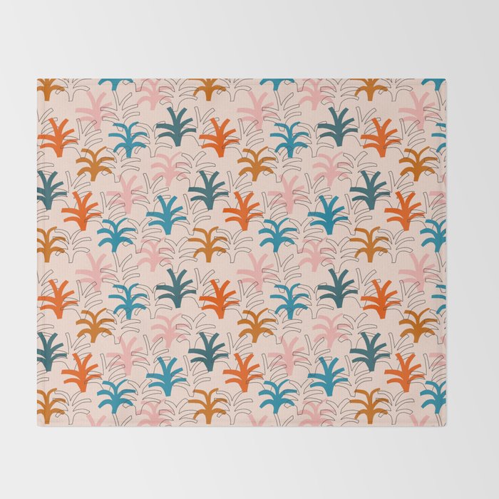 Palm grove Throw Blanket Gallery Image 2