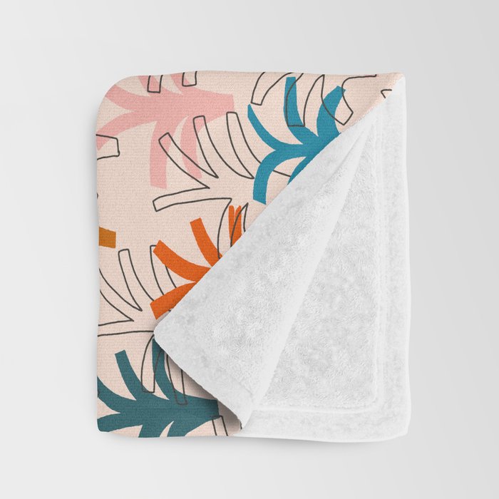 Palm grove Throw Blanket Gallery Image 3