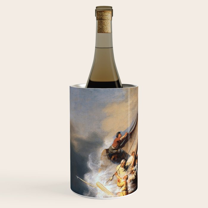 Stolen Painting - The Storm on the Sea of Galilee by Rembrandt Wine Chiller Gallery Image 2