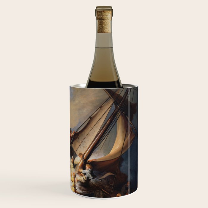 Stolen Painting - The Storm on the Sea of Galilee by Rembrandt Wine Chiller Gallery Image 1