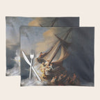 Stolen Painting - The Storm on the Sea of Galilee by Rembrandt Placemat Gallery Image 1