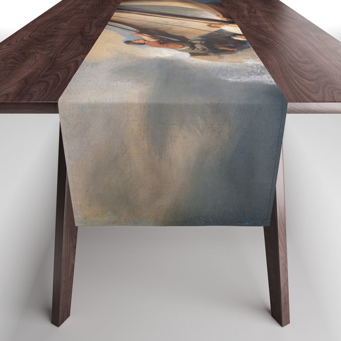 Stolen Painting - The Storm on the Sea of Galilee by Rembrandt Table Runner Gallery Image 1