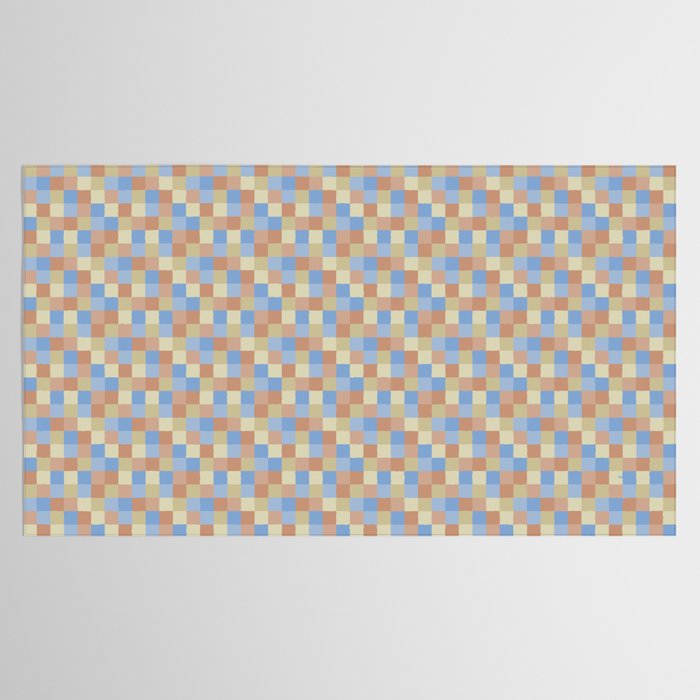 Bold Muted Checks Pattern - Small VII Tablecloth Gallery Image 2