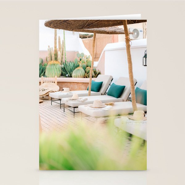 Marrakech Rooftop Retreat | Morocco Travel Photography Stationery Card Gallery Image 2