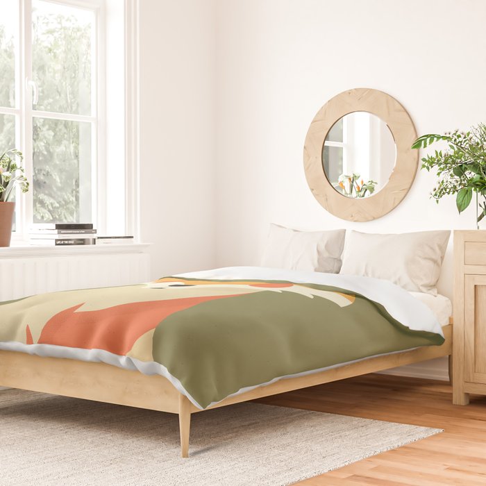 Red Fox, Animal Portrait Duvet Cover Gallery Image 2