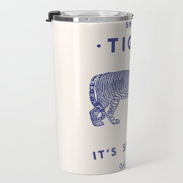Smile Tiger, it's Summer Travel Mug Gallery Image 3