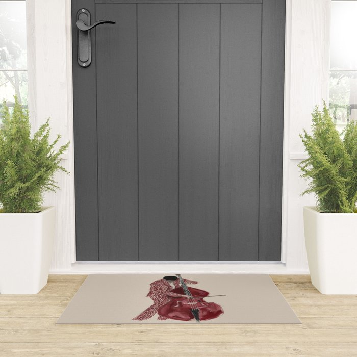 Double Bass Player Welcome Mat Gallery Image 3
