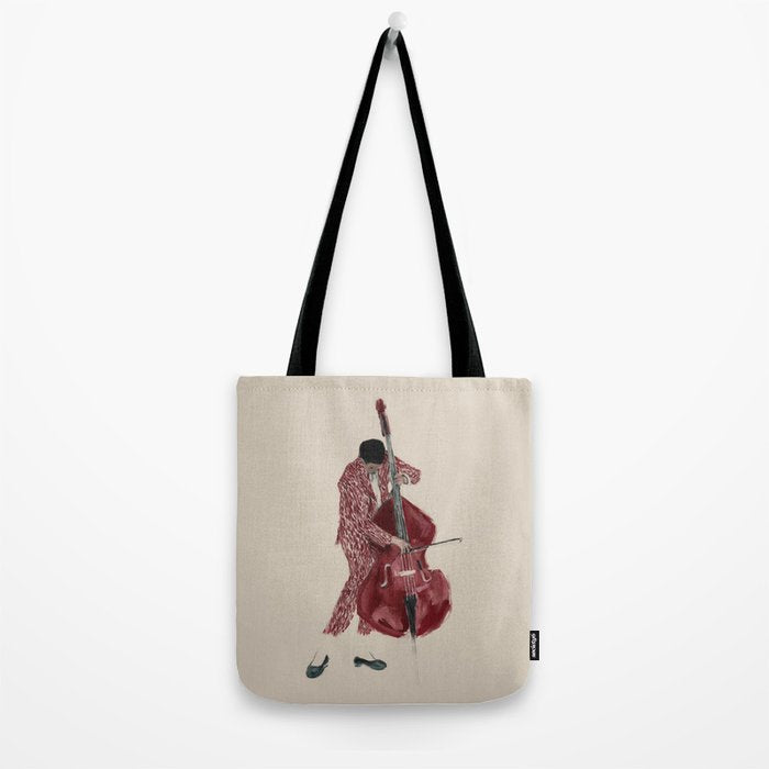 Double Bass Player Tote Bag Gallery Image 2