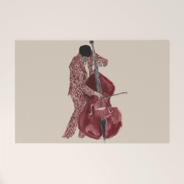Double Bass Player Welcome Mat Gallery Image 1