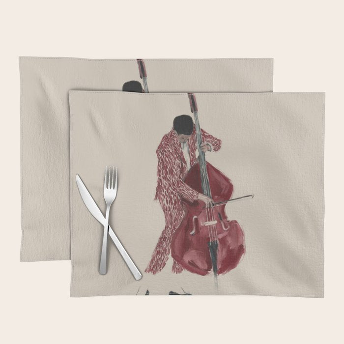 Double Bass Player Placemat Gallery Image 1