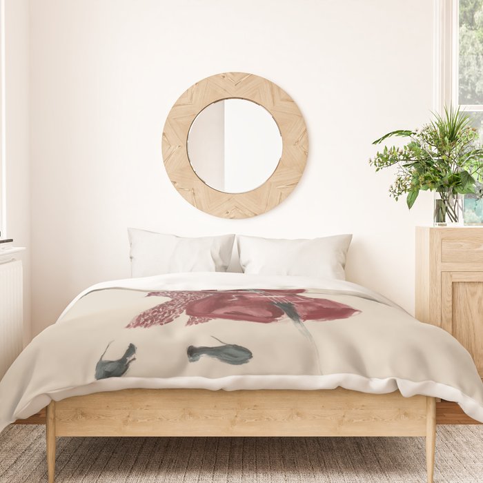 Double Bass Player Duvet Cover Gallery Image 3