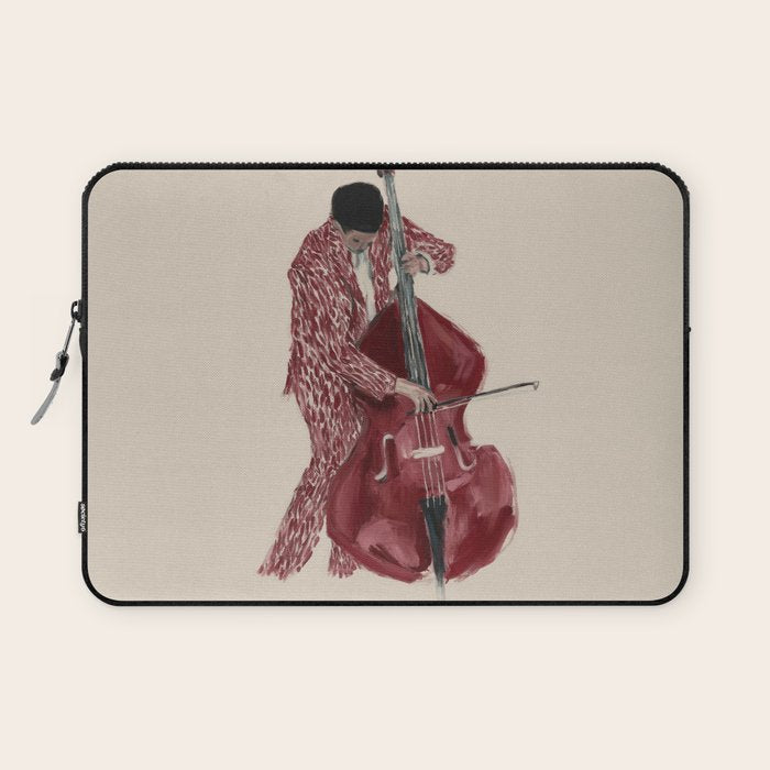 Double Bass Player Laptop Sleeve Gallery Image 1