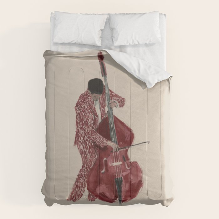 Double Bass Player Comforter Gallery Image 6