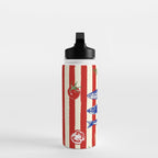 Sardines and Tomato Mediterranean Doodle Water Bottle Gallery Image 3