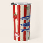Sardines and Tomato Mediterranean Doodle Travel Mug Gallery Image 3
