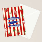 Sardines and Tomato Mediterranean Doodle Stationery Card Gallery Image 2