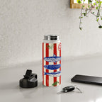 Sardines and Tomato Mediterranean Doodle Water Bottle Gallery Image 4