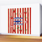 Sardines and Tomato Mediterranean Doodle Wall Mural Gallery Image 2