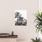 Big Island Palms - Black and White Photography, Tropical Nature Poster Gallery Image 2