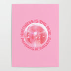 Happiness Is The True Measure of Success in Pink Poster Gallery Image 4
