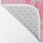 Happiness Is The True Measure of Success in Pink Bath Mat Gallery Image 2