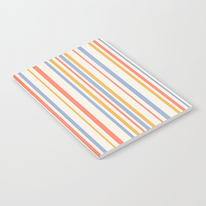 Classic Stripes XXIII - Retro Summer Notebook Gallery Image 1