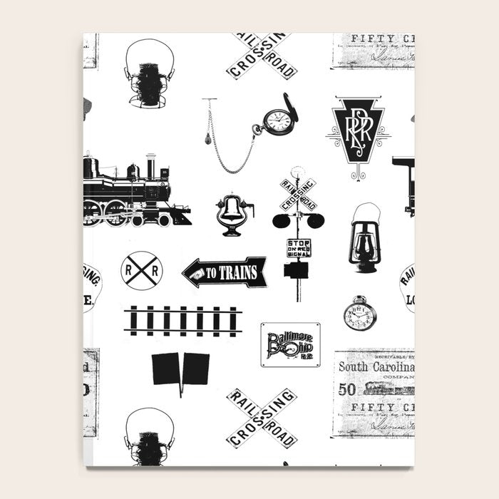 Railroad Symbols on White Notebook Gallery Image 4