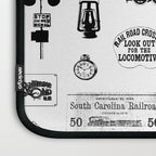 Railroad Symbols on White Laptop Sleeve Gallery Image 3