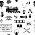 Railroad Symbols on White Coffee Mug Gallery Image 2