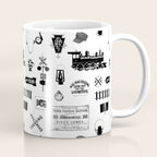 Railroad Symbols on White Coffee Mug Gallery Image 1