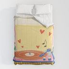 Vinyl love Comforter Gallery Image 6