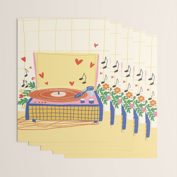 Vinyl love Wrapping Paper Gallery Image 3